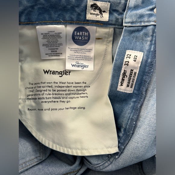 Wrangler Wanderer 622 High Rise Flare ~Wild Thing - Picture 14 of 14
